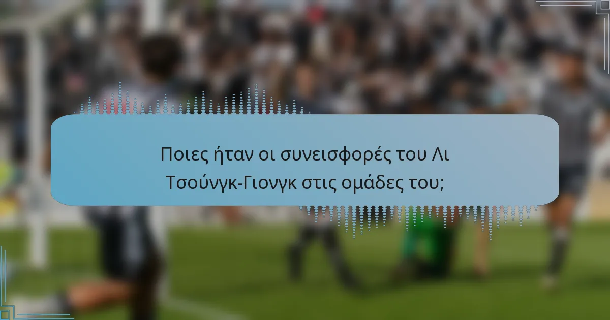 Ποιες ήταν οι συνεισφορές του Λι Τσούνγκ-Γιονγκ στις ομάδες του;